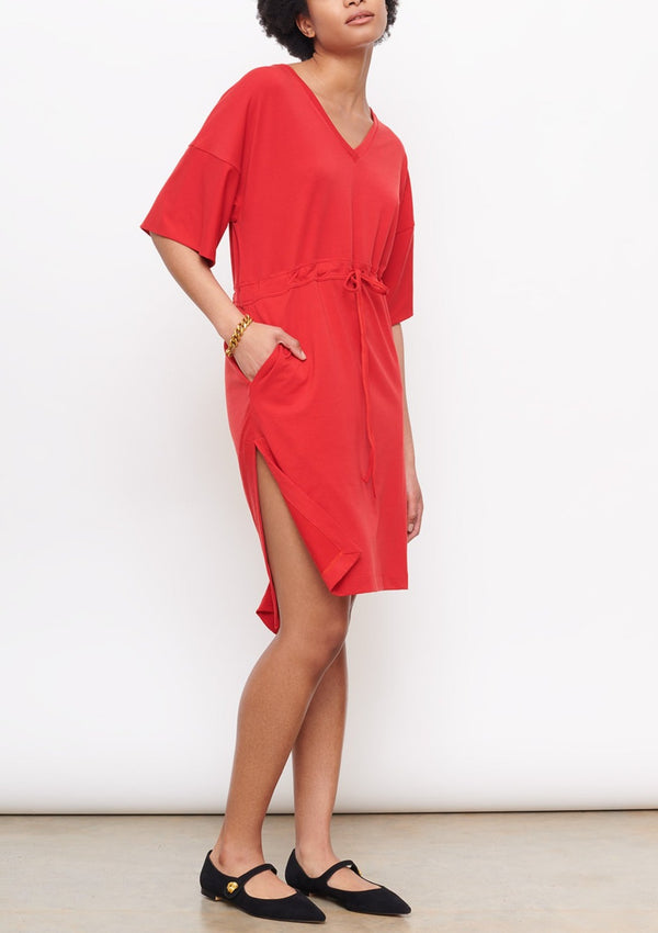 cashmere-mix-cooling-breathable-cucumber-clothing-drawstring dress