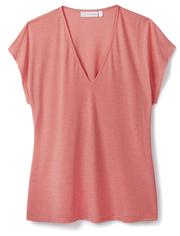 Coral V Neck Top 37.5® Technology Jersey