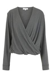 sweat wicking jersey wrap top