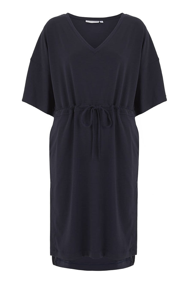 cashmere-mix-cooling-breathable-cucumber-clothing-drawstring dress