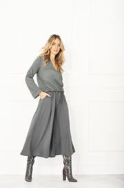 Stone Wide Leg Culottes in 37.5® Technology Jersey